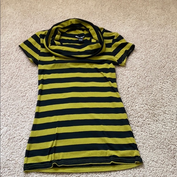 Green and Black Striped Shirt - Picture 1 of 3